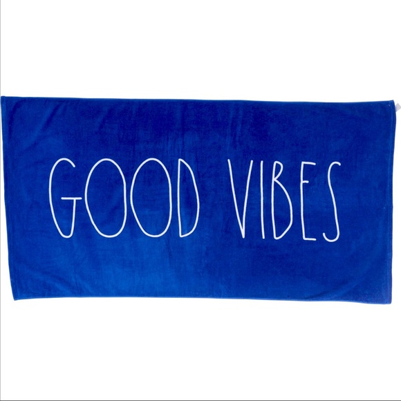 Rae Dunn Other - Last One - Rae Dunn “Good Vibes” Beach Towel